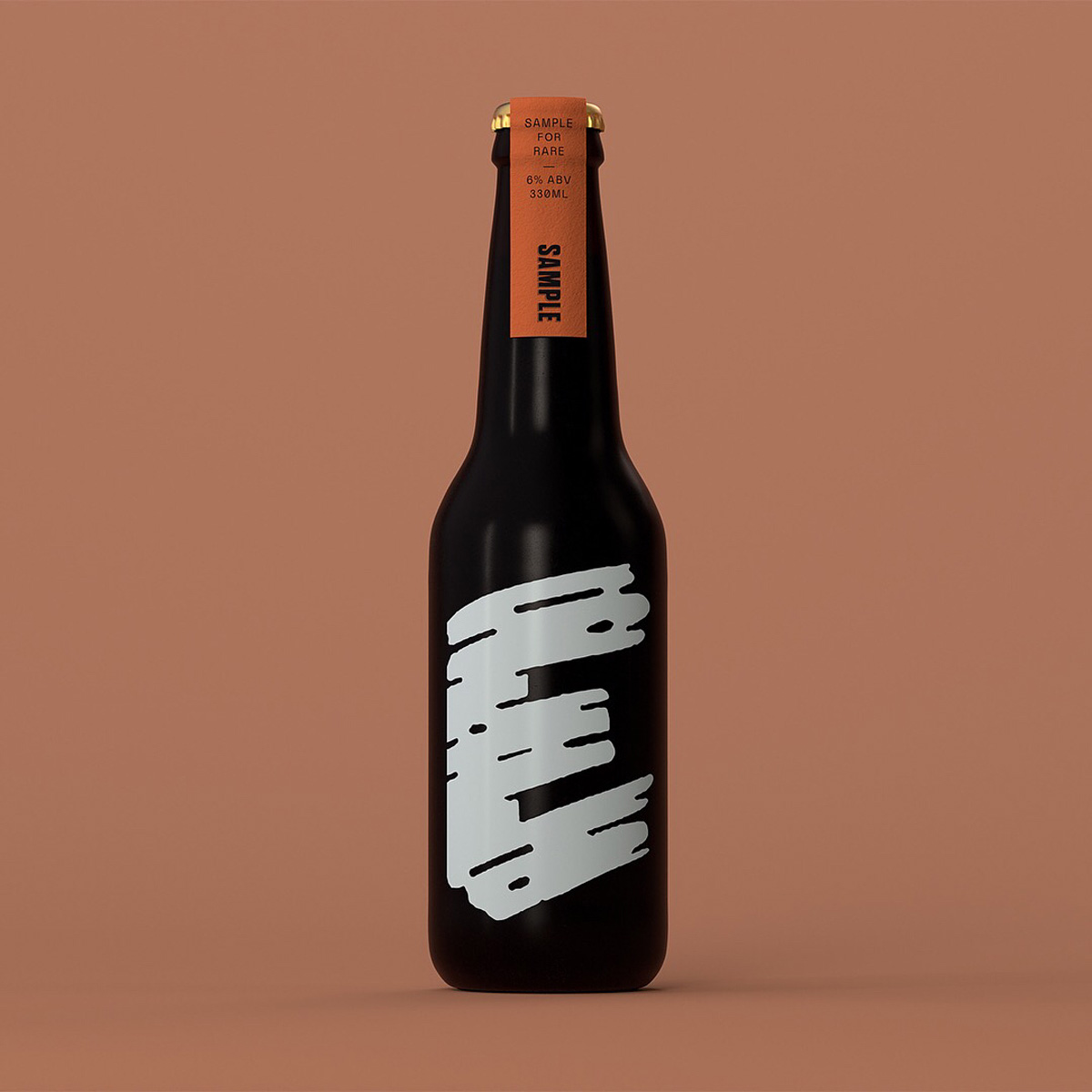 Custom letterpress beer neck labels for Sample Brew on Colorplan