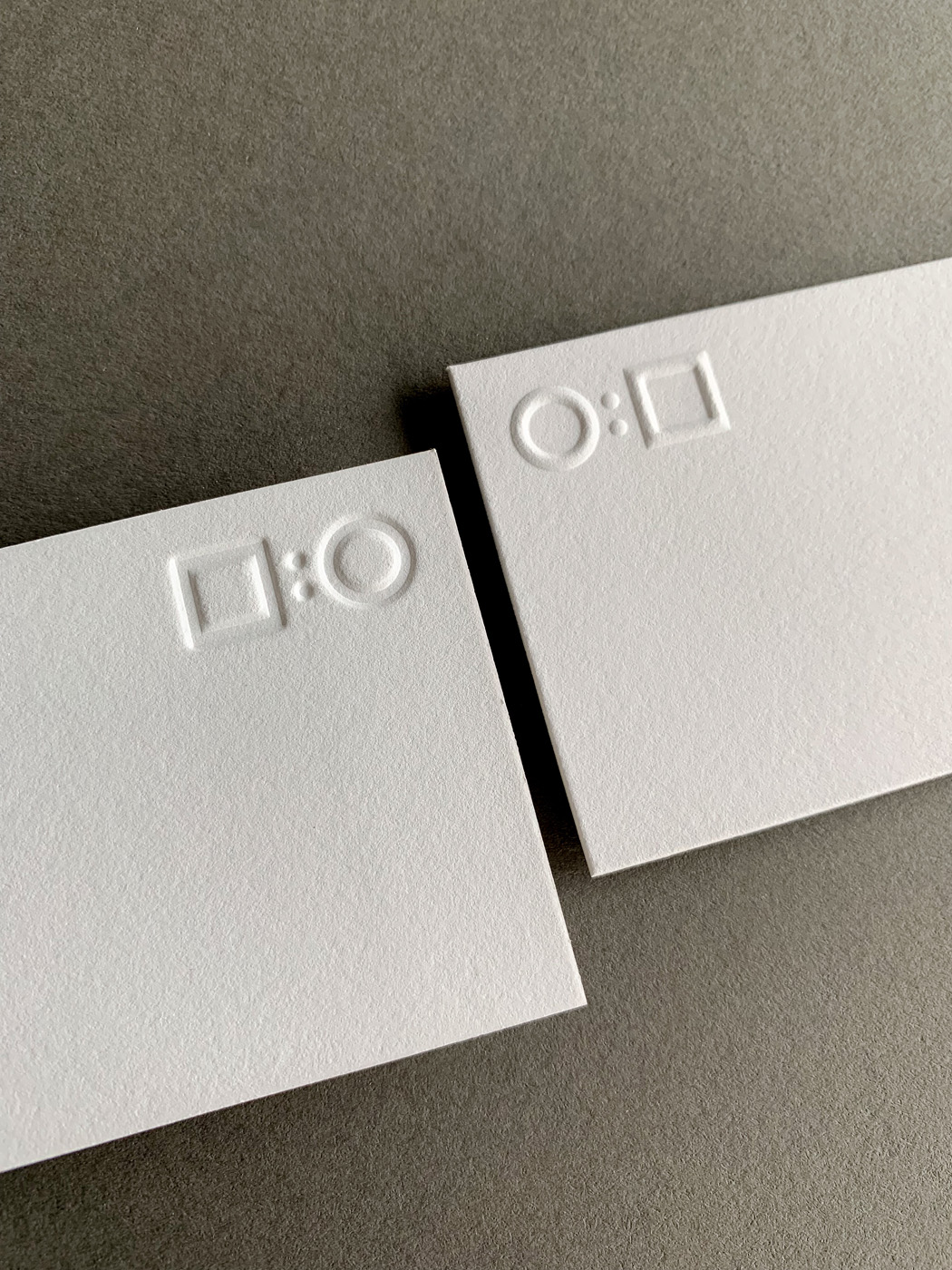 Embossed debossed letterpress business cards for SteelScale on Savoy 1