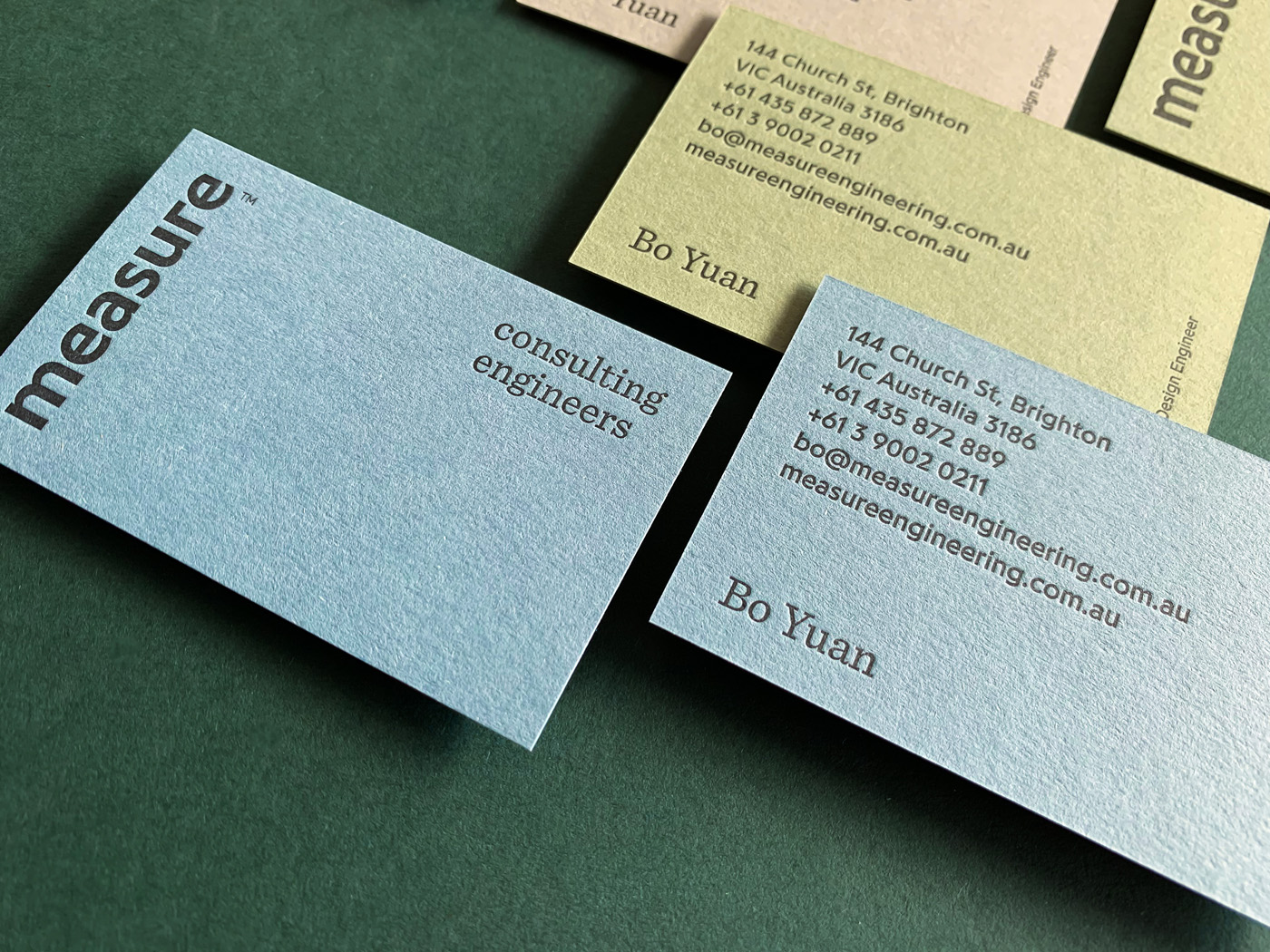 Pressed Business Cards for Measure on Stephen 3