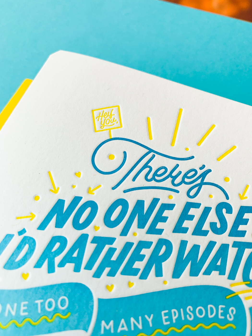 Letterpress Valentine's Day greeting cards for Kate Pullen on Stephen 2