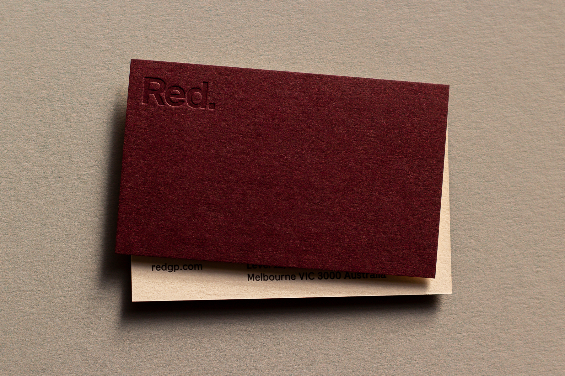 Red x Hungry Workshop Letterpress Business Cards-1